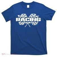 Checker Flag Motorsports Auto Car Racing Flag Funny Gift T-Shirt thumb 0