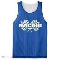 Checker Flag Motorsports Auto Car Racing Flag Funny Gift Mesh Reversible Basketball Jersey Tank thumb 0