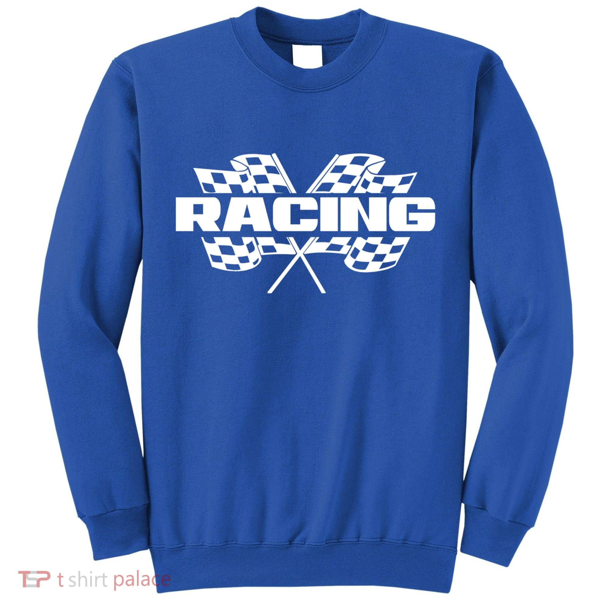 Checker Flag Motorsports Auto Car Racing Flag Funny Gift Tall Sweatshirt