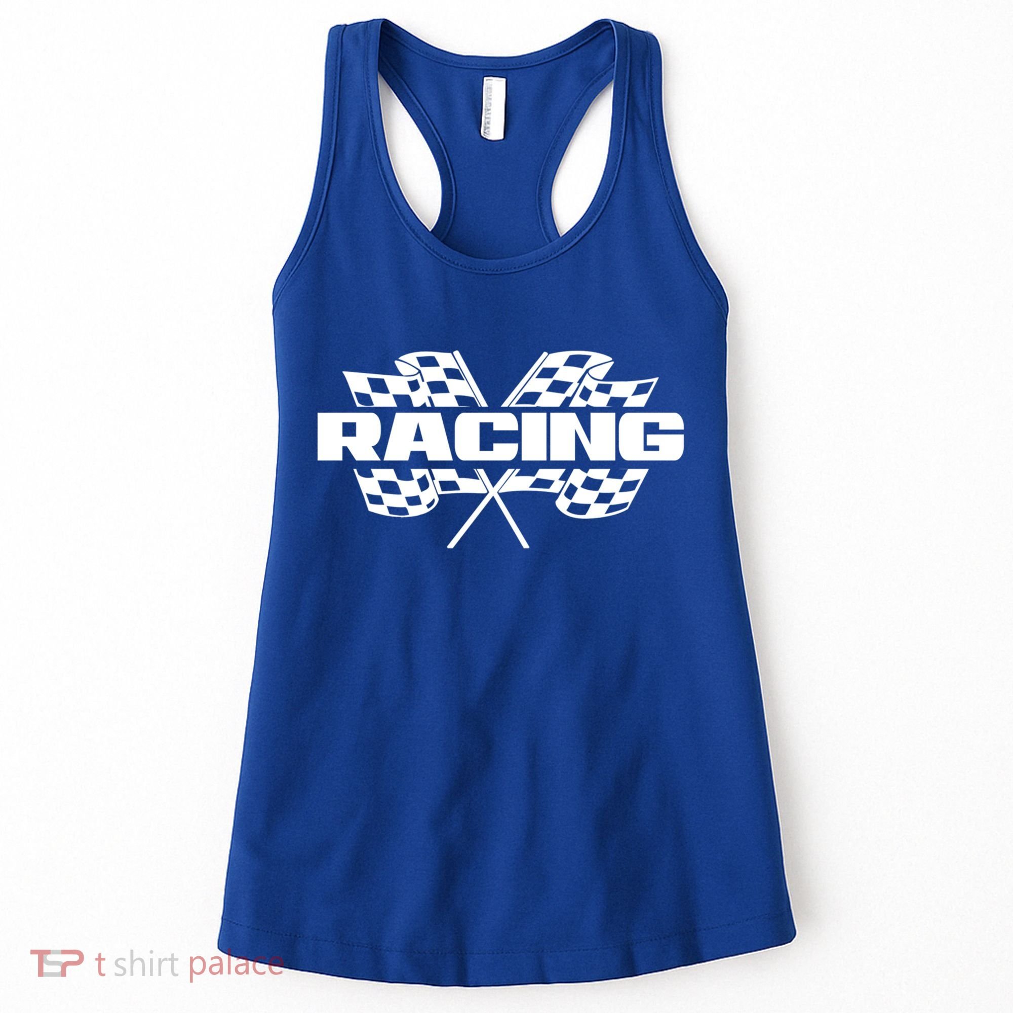 Checker Flag Motorsports Auto Car Racing Flag Funny Gift Women's Tank Top