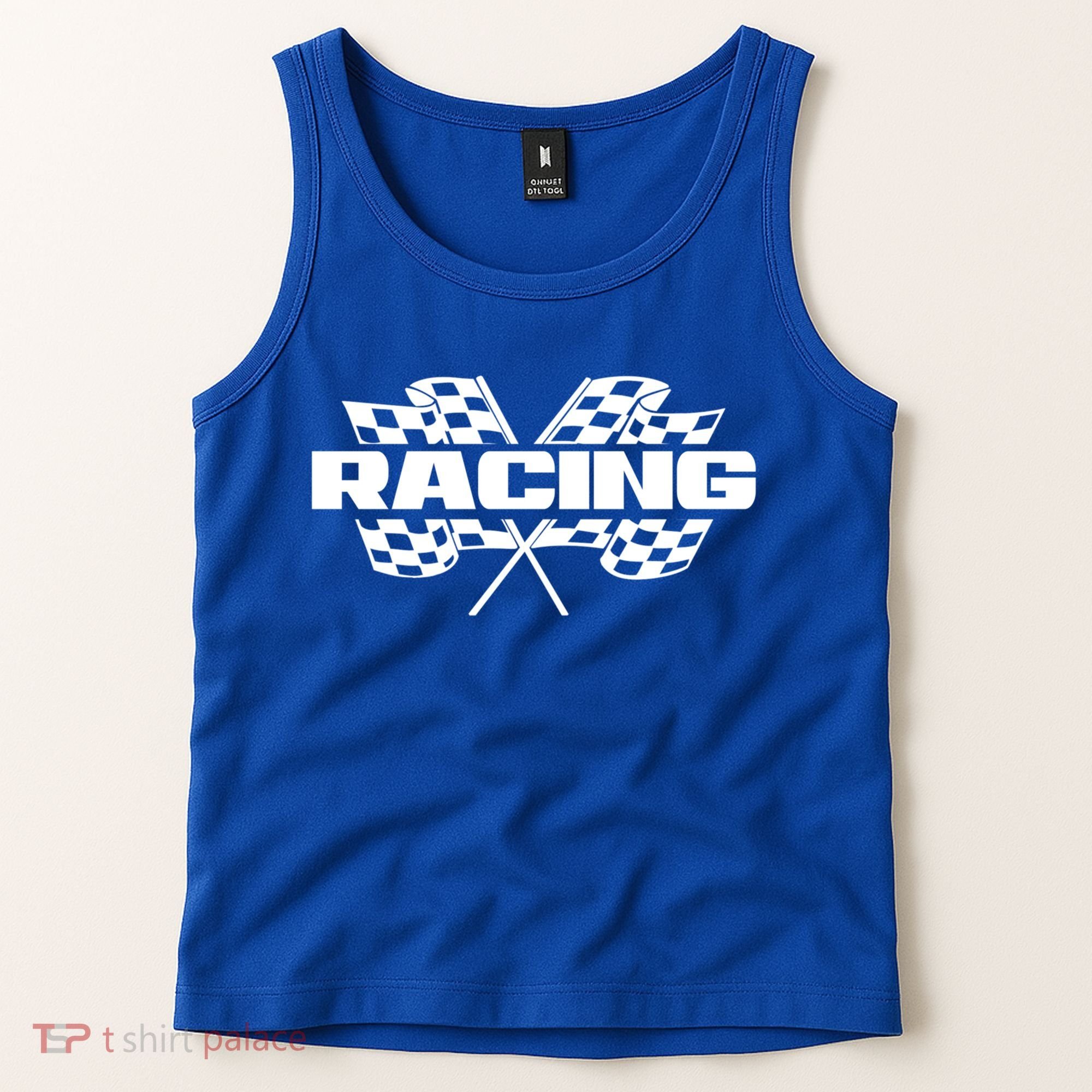 Checker Flag Motorsports Auto Car Racing Flag Funny Gift Tank Top