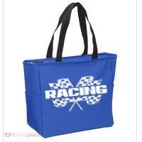 Checker Flag Motorsports Auto Car Racing Flag Funny Gift Tote Bag thumb 2