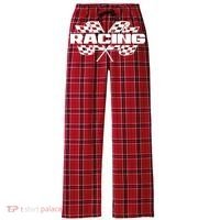 Checker Flag Motorsports Auto Car Racing Flag Funny Gift Women's Flannel Plaid Pajama Pants thumb 0