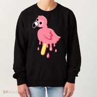Cute Flamingo Merch Mrflimflam Bird Popsicle Ice Cream Day Gift Women's Sweatshirt thumb 0