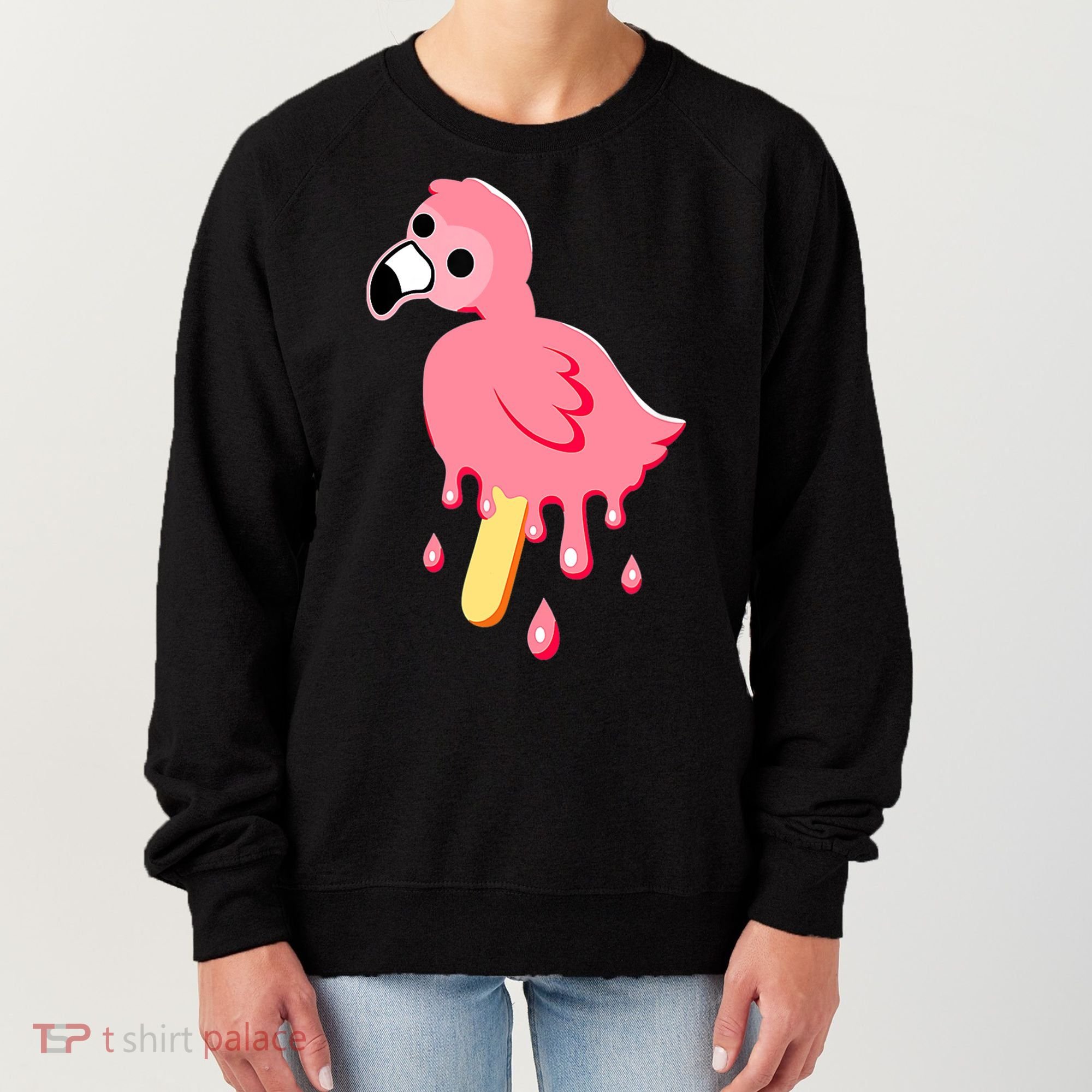 Cute Flamingo Merch Mrflimflam Bird Popsicle Ice Cream Day Gift Women's Sweatshirt