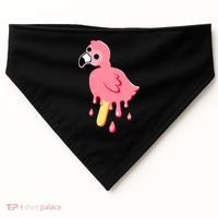 Cute Flamingo Merch Mrflimflam Bird Popsicle Ice Cream Day Gift USA-Made Doggie Bandana thumb 0