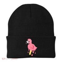 Cute Flamingo Merch Mrflimflam Bird Popsicle Ice Cream Day Gift Beanie thumb 0