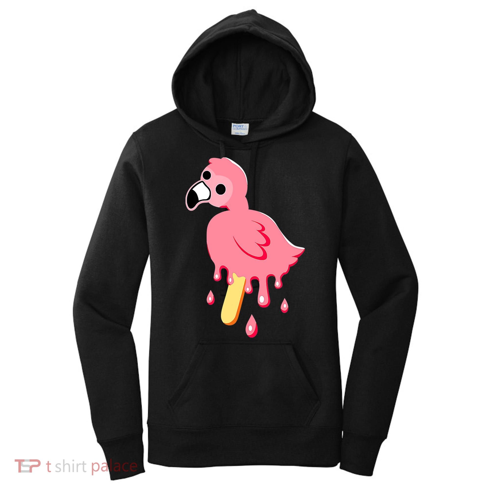 Cute Flamingo Merch Mrflimflam Bird Popsicle Ice Cream Day Gift Women's Hoodie