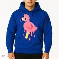 Cute Flamingo Merch Mrflimflam Bird Popsicle Ice Cream Day Gift Hoodie thumb 2