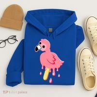 Cute Flamingo Merch Mrflimflam Bird Popsicle Ice Cream Day Gift Hoodie thumb 4