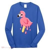 Cute Flamingo Merch Mrflimflam Bird Popsicle Ice Cream Day Gift Long Sleeve Shirt thumb 0