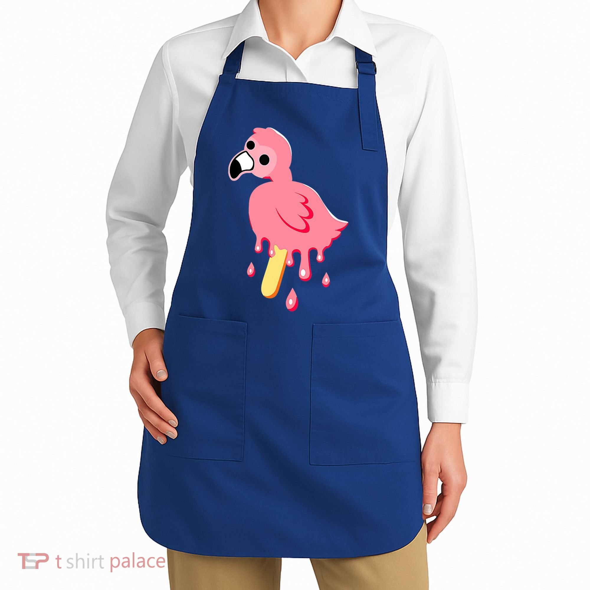 Cute Flamingo Merch Mrflimflam Bird Popsicle Ice Cream Day Gift Apron