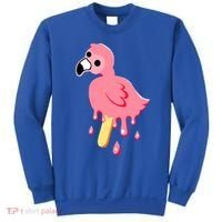 Cute Flamingo Merch Mrflimflam Bird Popsicle Ice Cream Day Gift Sweatshirt thumb 0