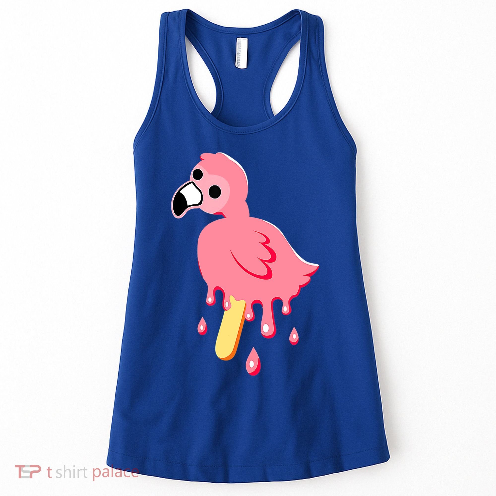 Cute Flamingo Merch Mrflimflam Bird Popsicle Ice Cream Day Gift Women's Tank Top