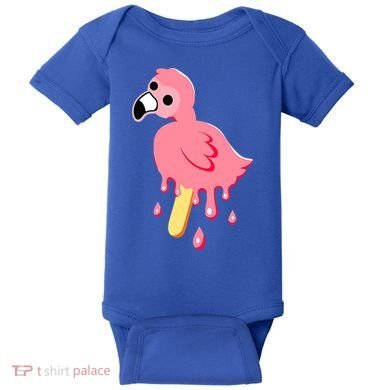 Cute Flamingo Merch Mrflimflam Bird Popsicle Ice Cream Day Gift Baby Bodysuit