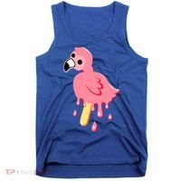 Cute Flamingo Merch Mrflimflam Bird Popsicle Ice Cream Day Gift Tank Top thumb 0