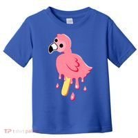 Cute Flamingo Merch Mrflimflam Bird Popsicle Ice Cream Day Gift Toddler T-Shirt thumb 0
