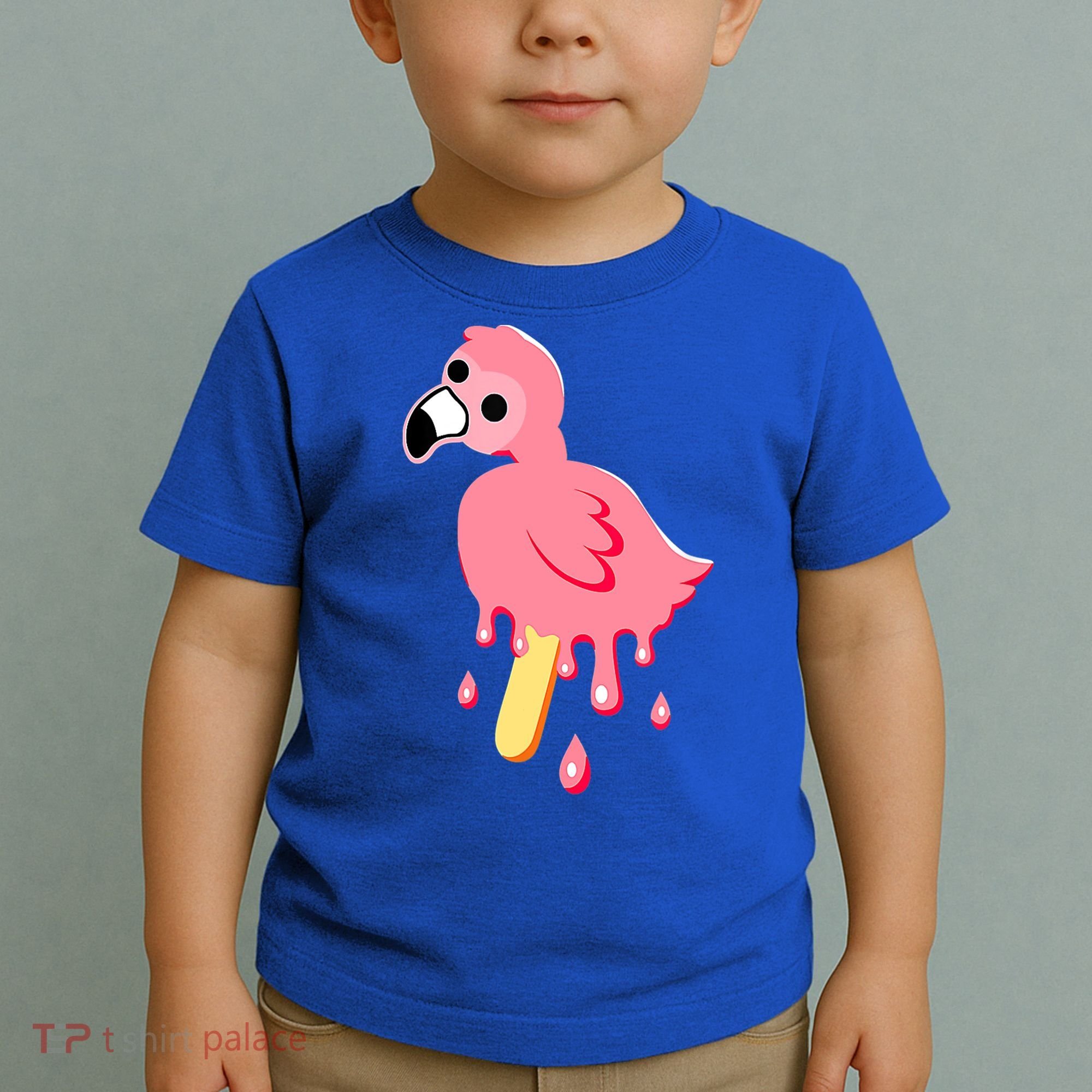 Cute Flamingo Merch Mrflimflam Bird Popsicle Ice Cream Day Gift Toddler T-Shirt