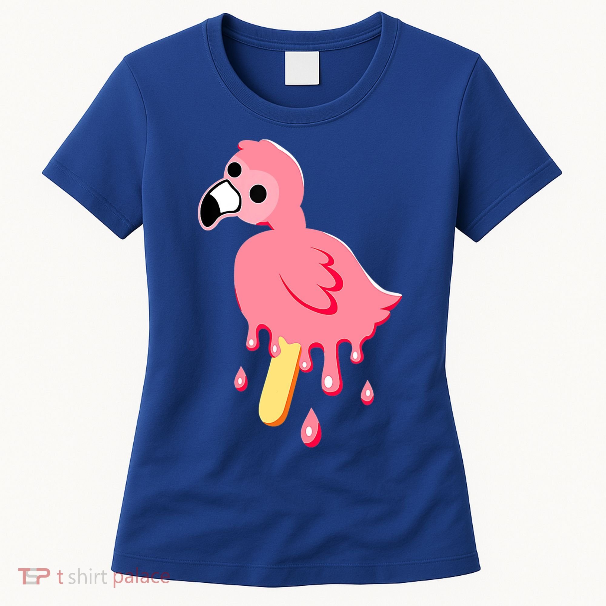 Cute Flamingo Merch Mrflimflam Bird Popsicle Ice Cream Day Gift Women's T-Shirt