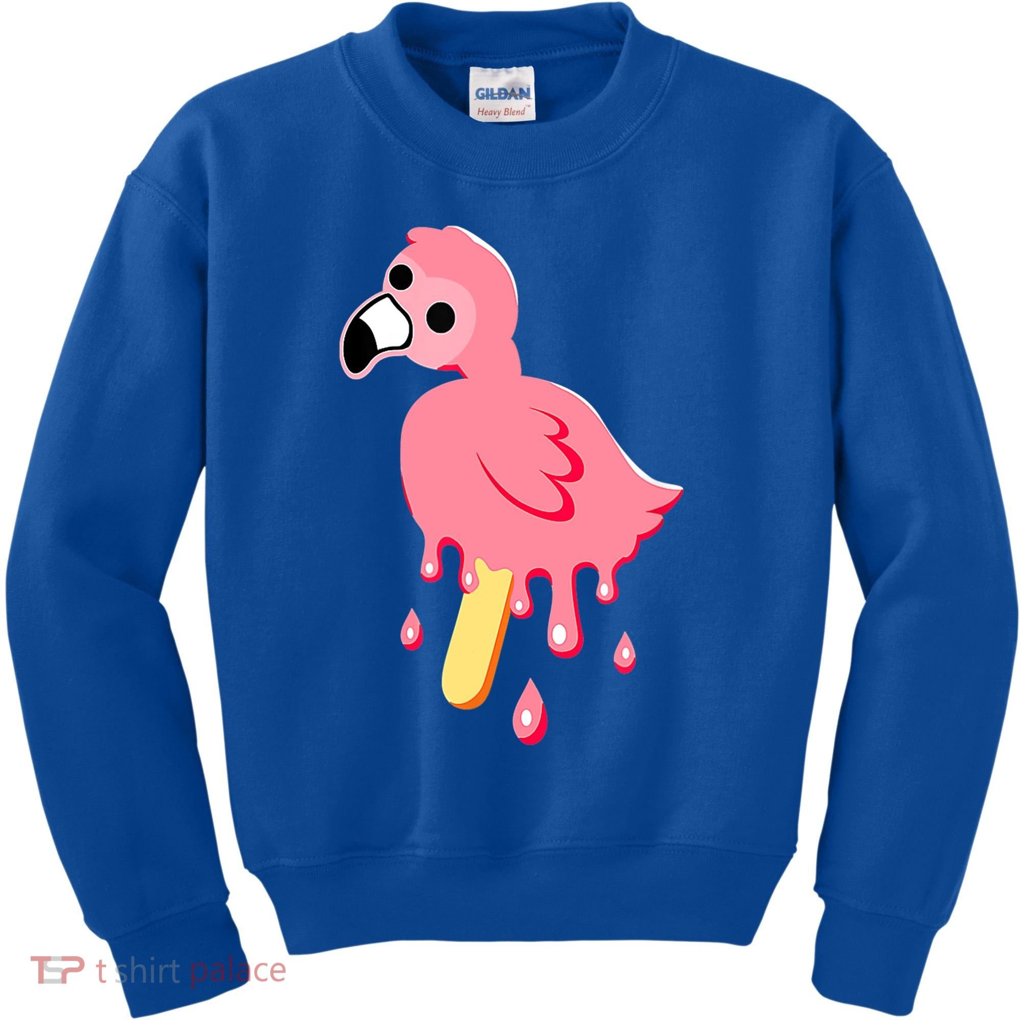 Cute Flamingo Merch Mrflimflam Bird Popsicle Ice Cream Day Gift Kids Sweatshirt