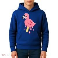 Cute Flamingo Merch Mrflimflam Bird Popsicle Ice Cream Day Gift Kids Hoodie thumb 4