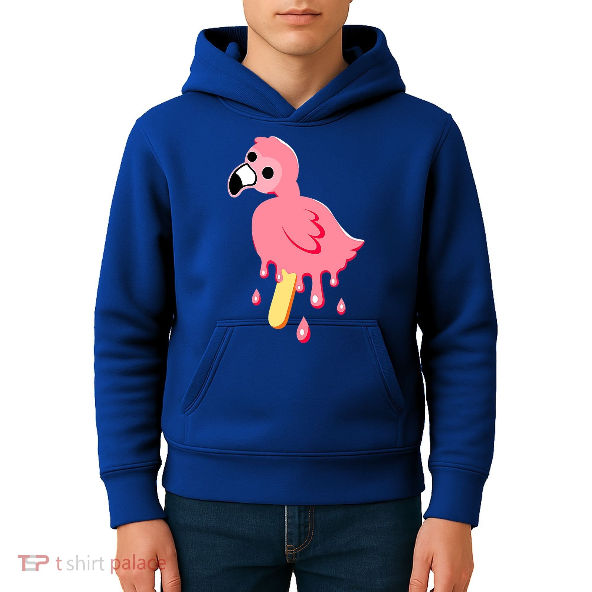 Cute Flamingo Merch Mrflimflam Bird Popsicle Ice Cream Day Gift Kids Hoodie