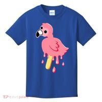 Cute Flamingo Merch Mrflimflam Bird Popsicle Ice Cream Day Gift Kids T-Shirt thumb 0