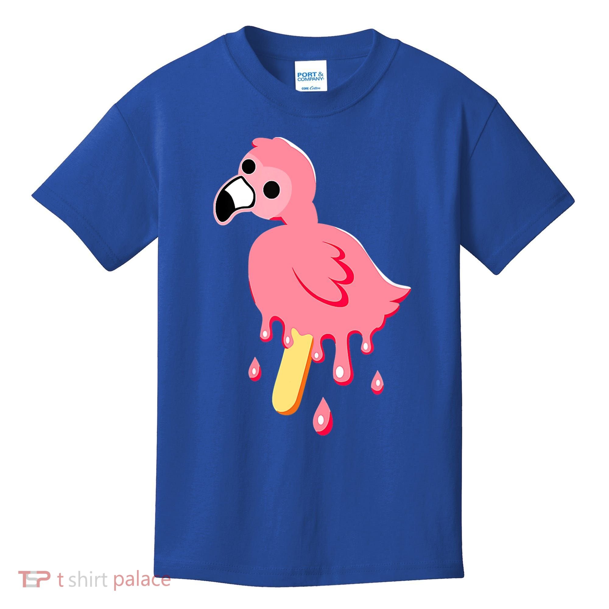 Cute Flamingo Merch Mrflimflam Bird Popsicle Ice Cream Day Gift Kids T-Shirt