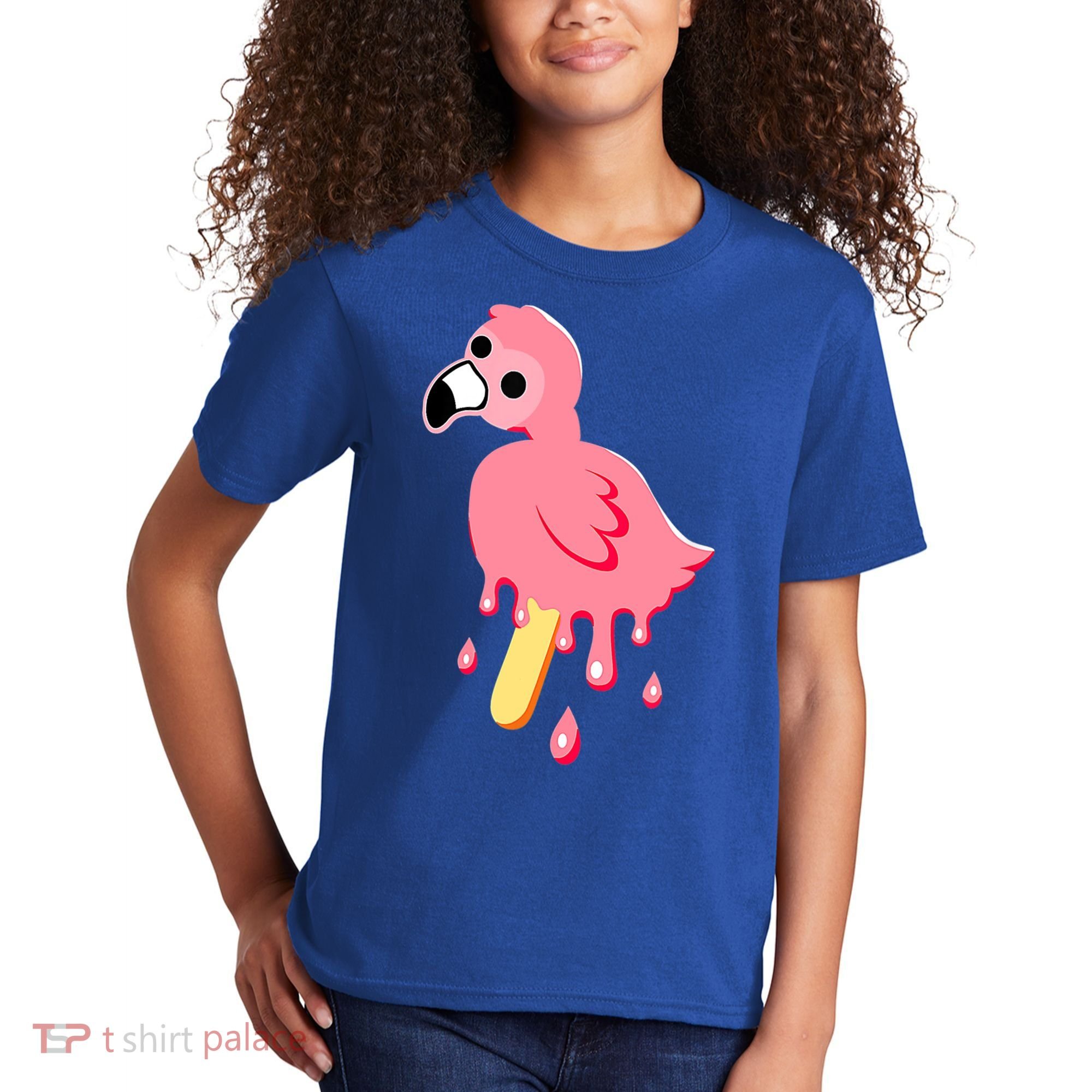Cute Flamingo Merch Mrflimflam Bird Popsicle Ice Cream Day Gift Kids T-Shirt