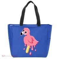 Cute Flamingo Merch Mrflimflam Bird Popsicle Ice Cream Day Gift Tote Bag thumb 0