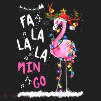 Christmas Fa-La-La Mingo Flamingo With Christmas Lights Beanie thumb 2