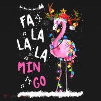 Christmas Fa-La-La Mingo Flamingo With Christmas Lights Women's Hoodie thumb 2