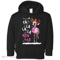 Christmas Fa-La-La Mingo Flamingo With Christmas Lights Toddler Hoodie thumb 0