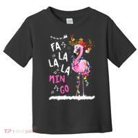 Christmas Fa-La-La Mingo Flamingo With Christmas Lights Toddler T-Shirt thumb 0
