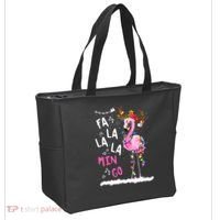 Christmas Fa-La-La Mingo Flamingo With Christmas Lights Tote Bag thumb 2