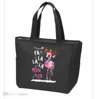 Christmas Fa-La-La Mingo Flamingo With Christmas Lights Tote Bag thumb 3