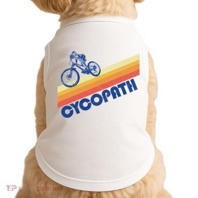 Cycopath! Funny Mountain Biking Vintage Retro 80s Doggie Tank