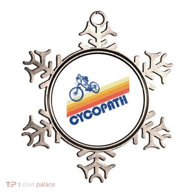 Cycopath! Funny Mountain Biking Vintage Retro 80s Ornament