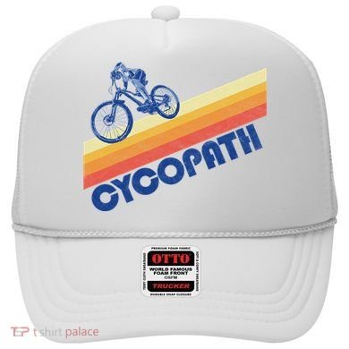 Cycopath! Funny Mountain Biking Vintage Retro 80s Hat