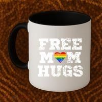 Classic Free Mom Hugs Free Mom Hugs Rainbow Pride Gift Coffee Mug thumb 2