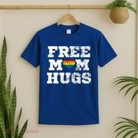 Classic Free Mom Hugs Free Mom Hugs Rainbow Pride Gift T-Shirt thumb 2