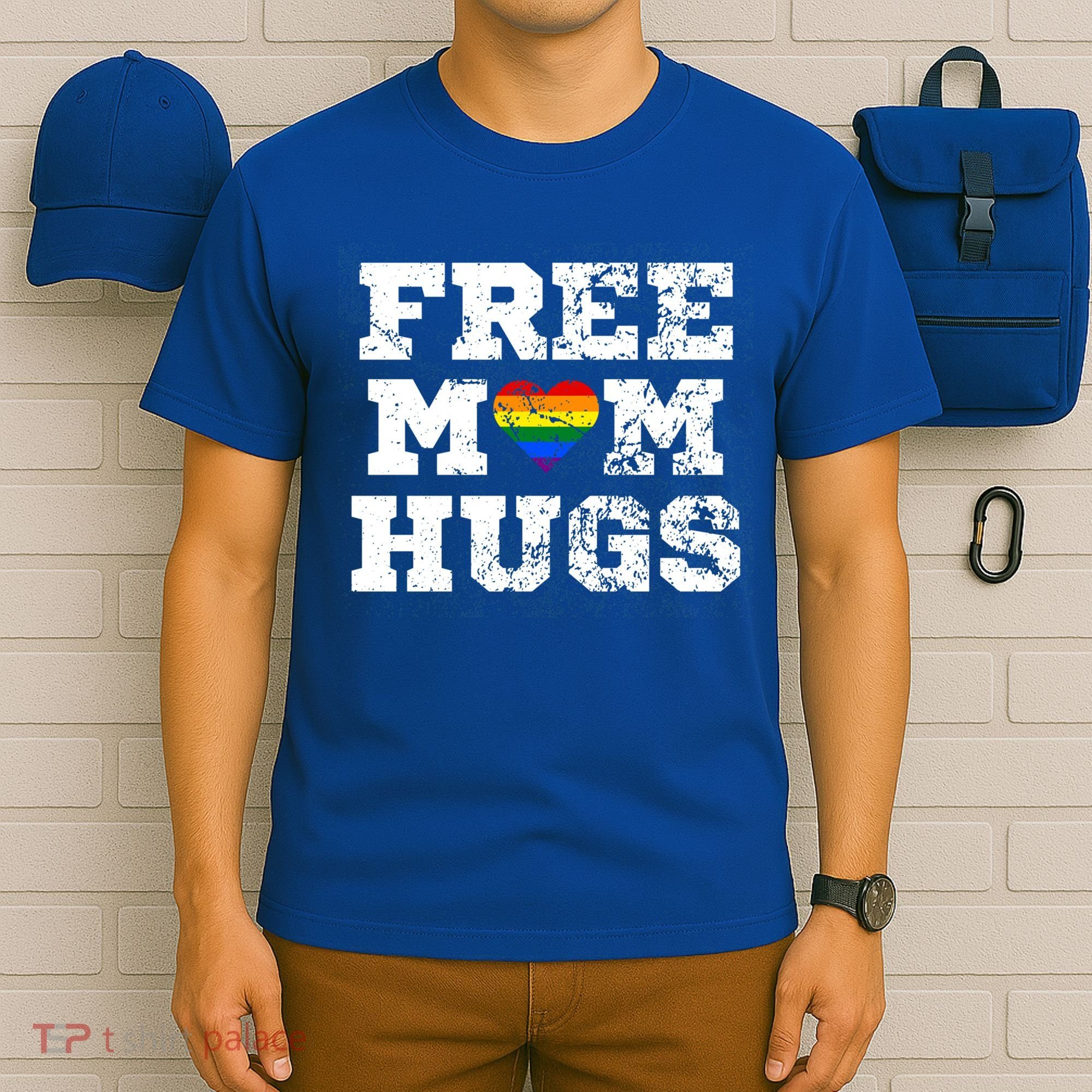 Classic Free Mom Hugs Free Mom Hugs Rainbow Pride Gift T-Shirt