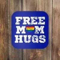 Classic Free Mom Hugs Free Mom Hugs Rainbow Pride Gift Coaster thumb 0