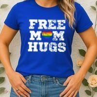 Classic Free Mom Hugs Free Mom Hugs Rainbow Pride Gift Women's T-Shirt thumb 2