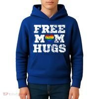 Classic Free Mom Hugs Free Mom Hugs Rainbow Pride Gift Kids Hoodie thumb 4
