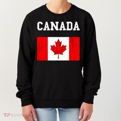 Canadian Flag Maple Leaf Canadian Flag Women's Sweatshirt