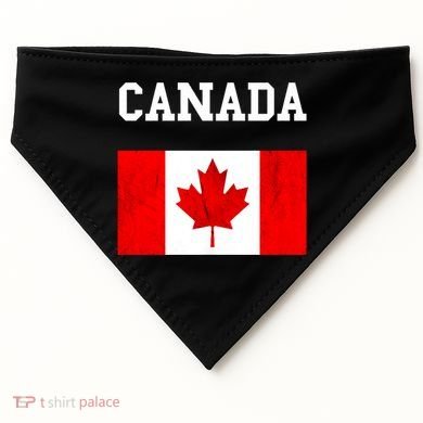 Canadian Flag Maple Leaf Canadian Flag USA-Made Doggie Bandana