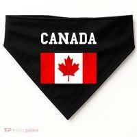 Canadian Flag Maple Leaf Canadian Flag USA-Made Doggie Bandana thumb 0