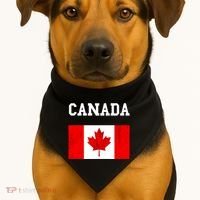 Canadian Flag Maple Leaf Canadian Flag USA-Made Doggie Bandana thumb 1