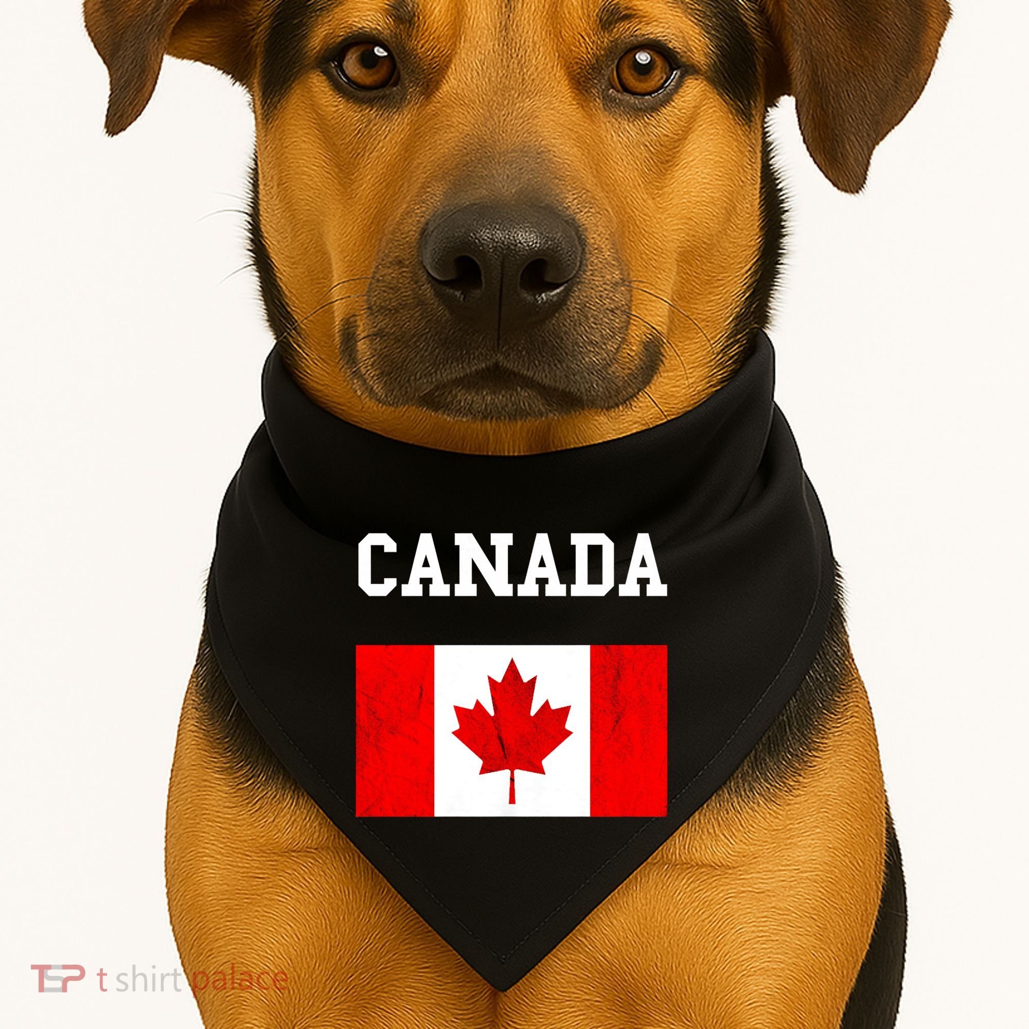 Canadian Flag Maple Leaf Canadian Flag USA-Made Doggie Bandana
